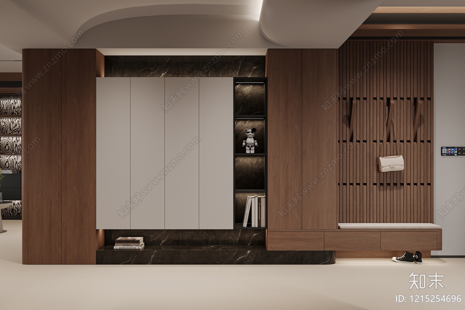 现代简约玄关3D模型下载【ID:1215254696】