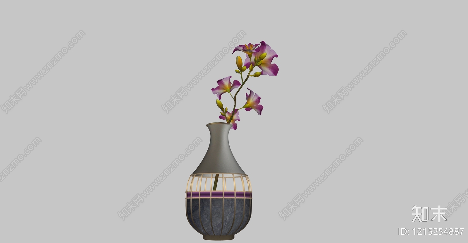 新中式花瓶SU模型下载【ID:1215254887】