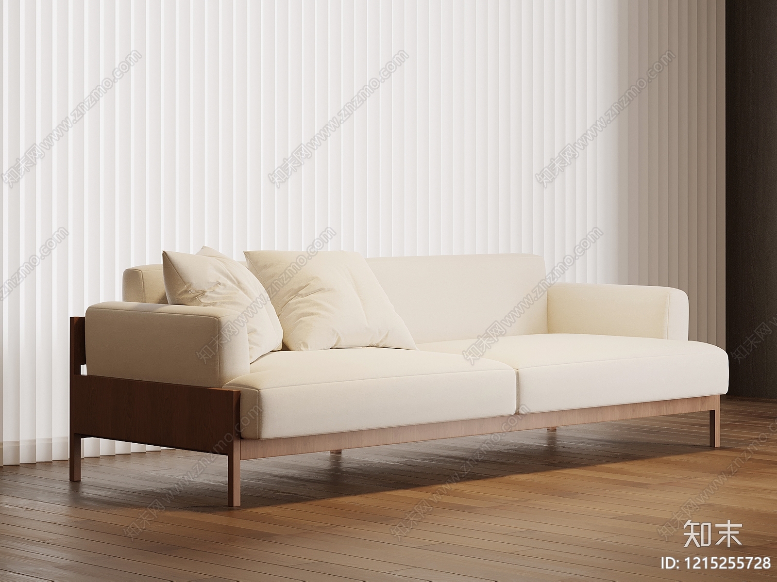 现代简约双人沙发3D模型下载【ID:1215255728】