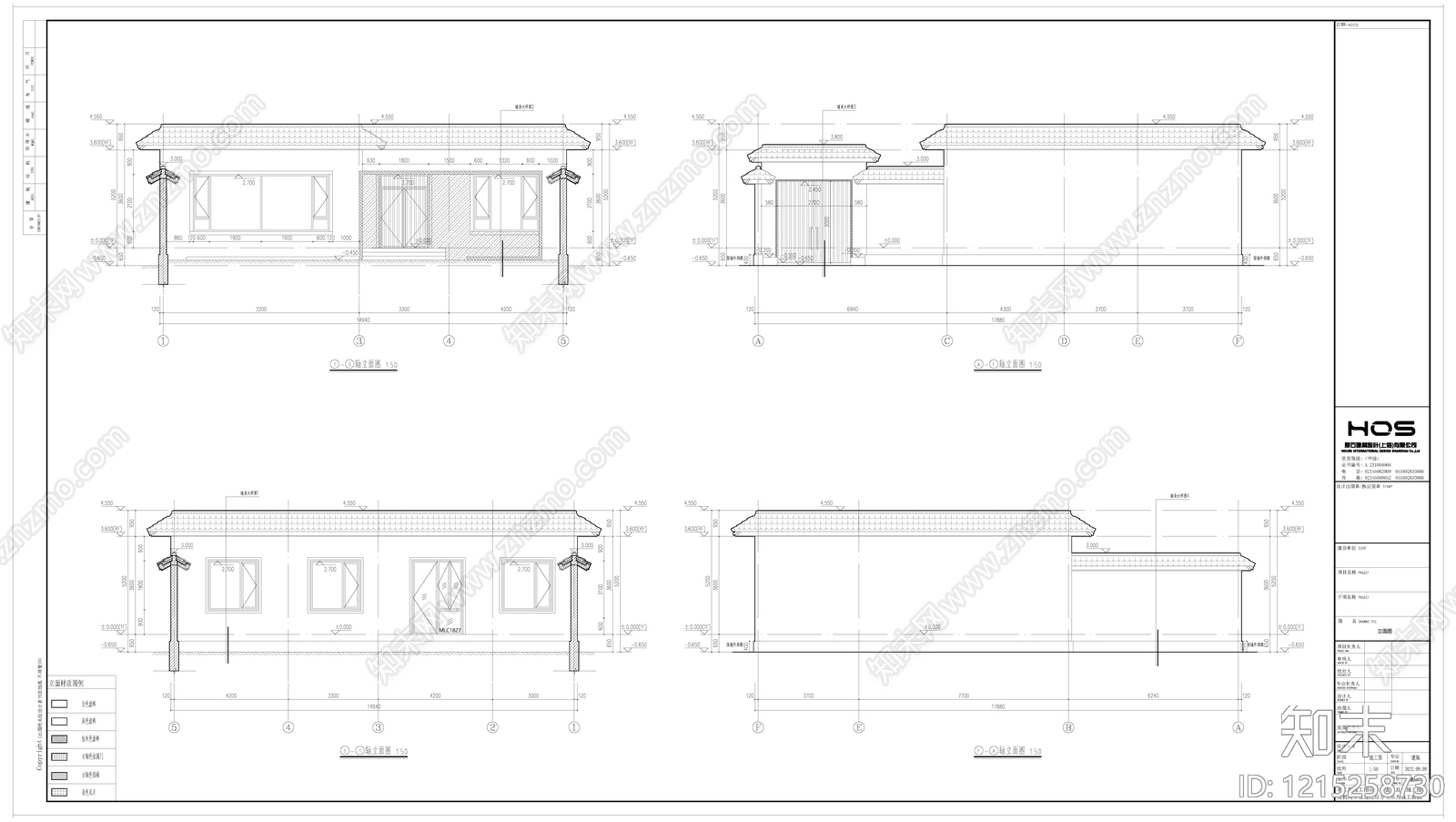 新中式其他居住建筑cad施工图下载【ID:1215258730】