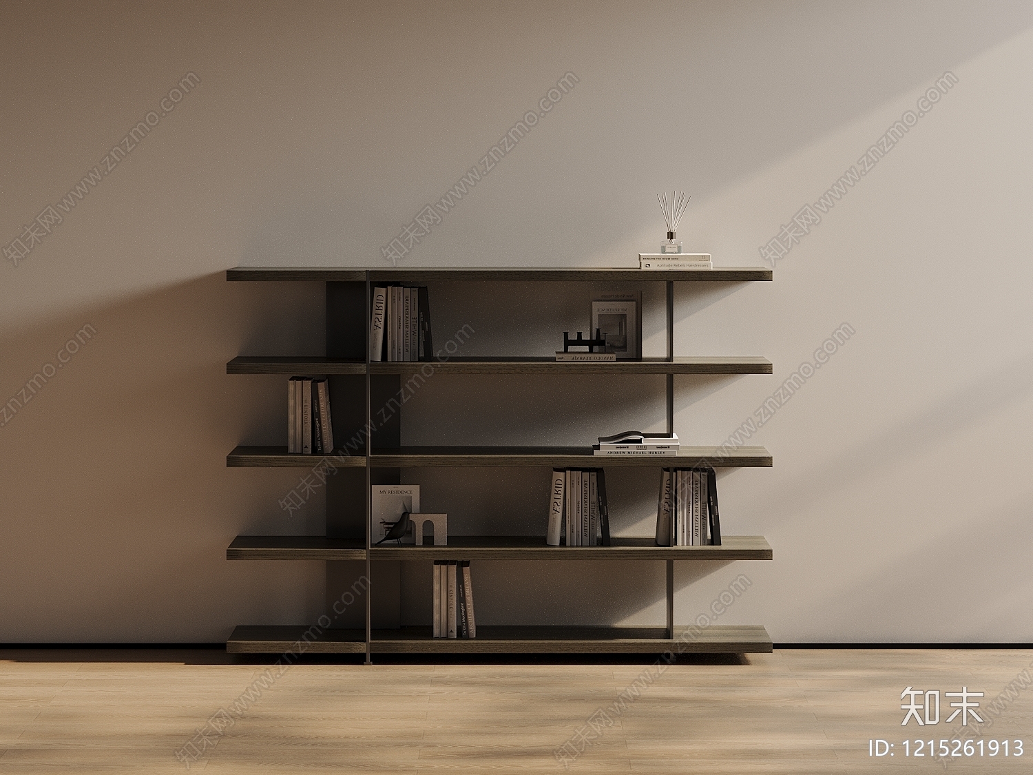 极简书柜3D模型下载【ID:1215261913】