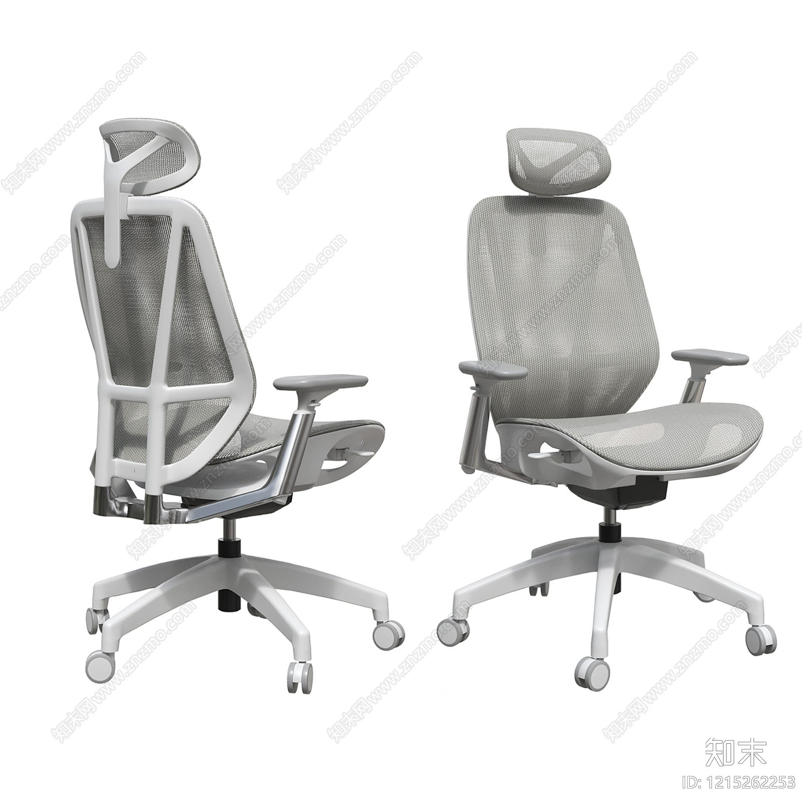 现代简约办公椅3D模型下载【ID:1215262253】