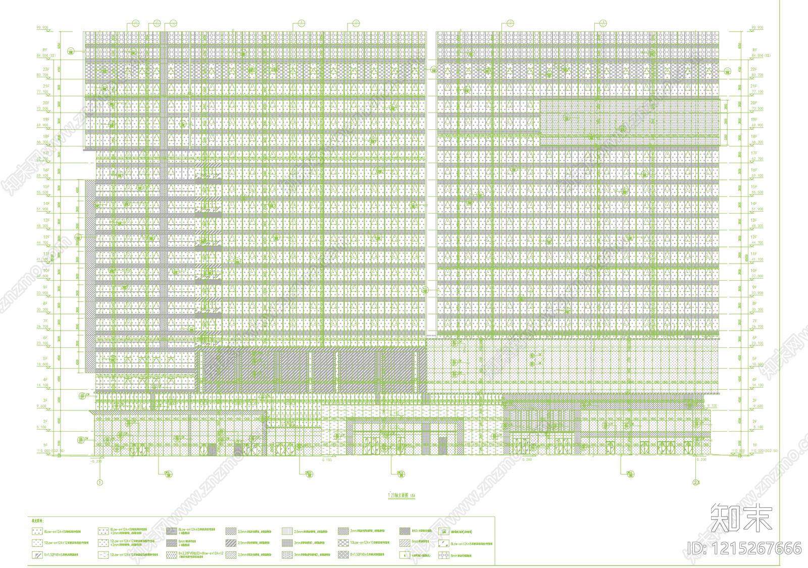 幕墙结构施工图下载【ID:1215267666】