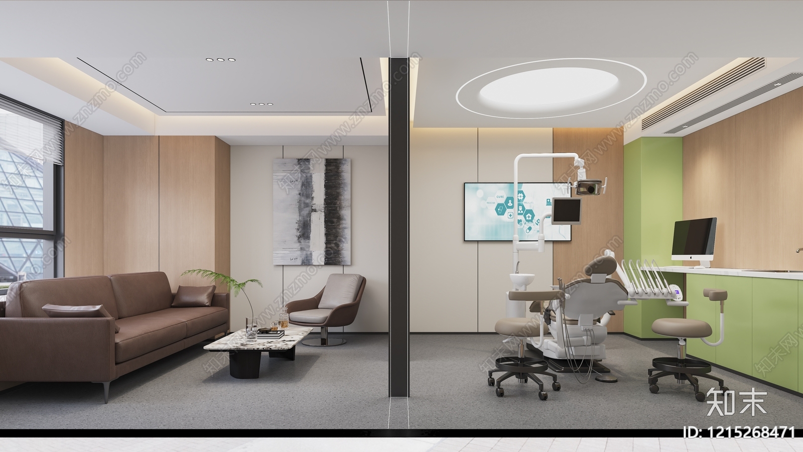 现代简约医院3D模型下载【ID:1215268471】