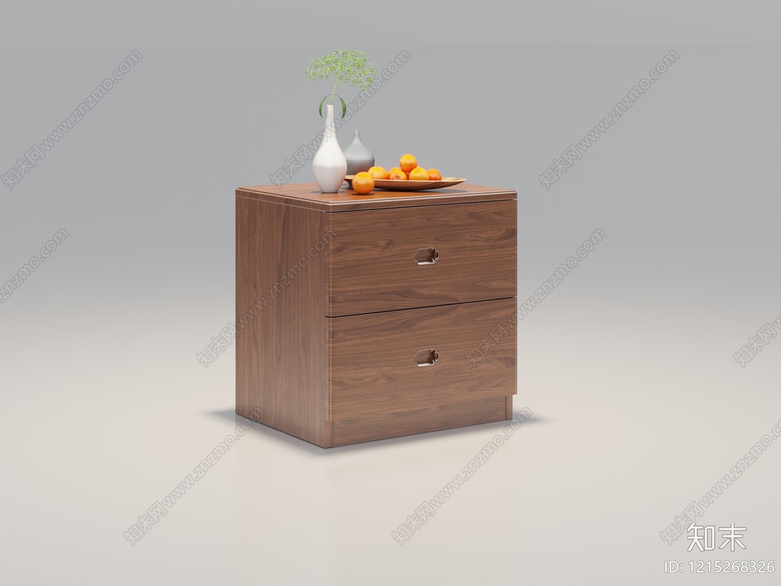 现代简约床头柜3D模型下载【ID:1215268326】
