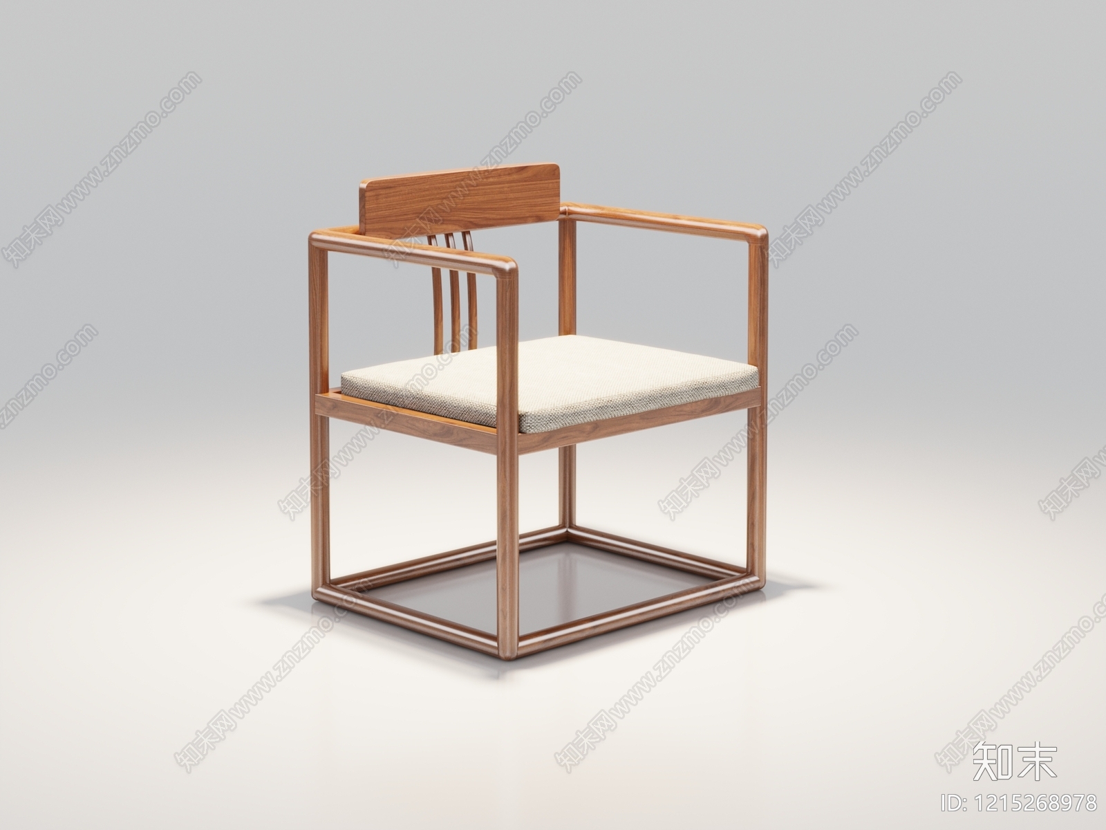 新中式餐椅3D模型下载【ID:1215268978】