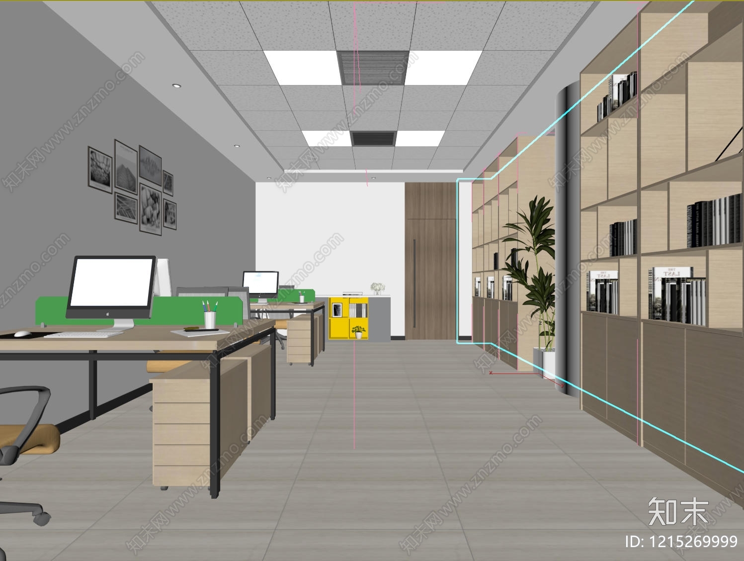 现代简约办公室3D模型下载【ID:1215269999】