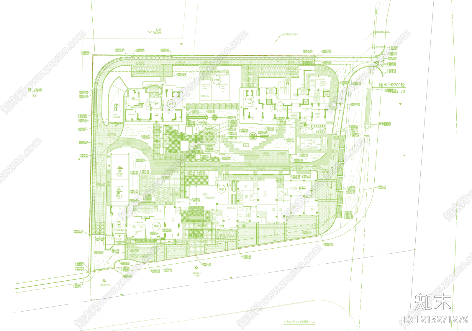 小区主入口施工图下载【ID:1215271279】