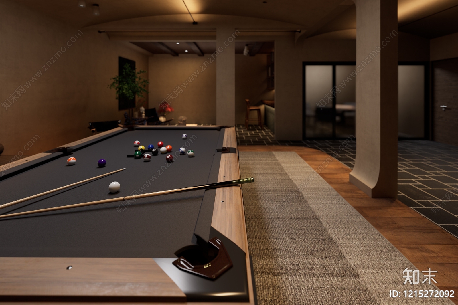 侘寂休息区3D模型下载【ID:1215272092】