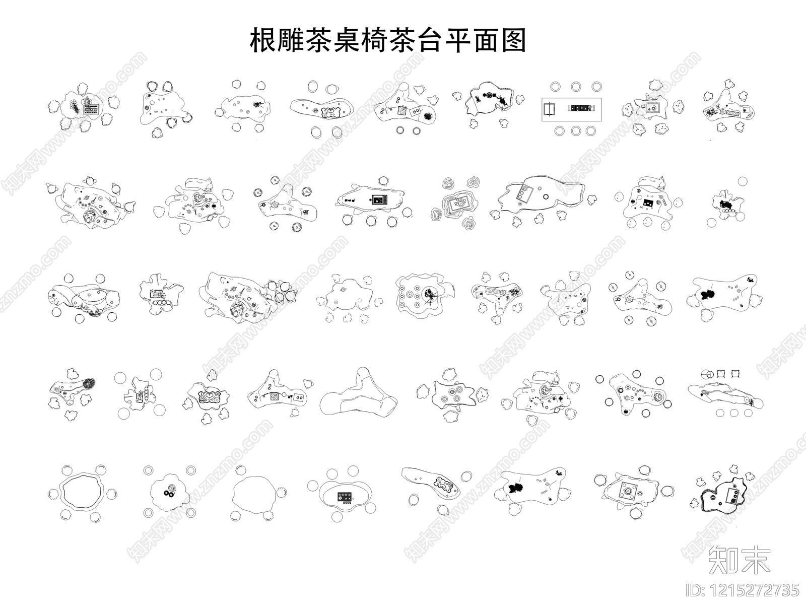 现代桌椅施工图下载【ID:1215272735】