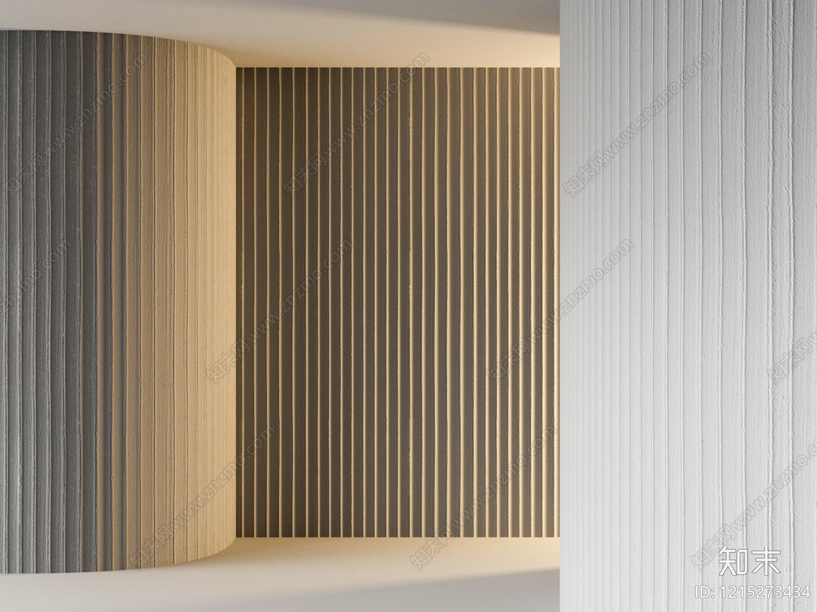 极简护墙板3D模型下载【ID:1215273434】