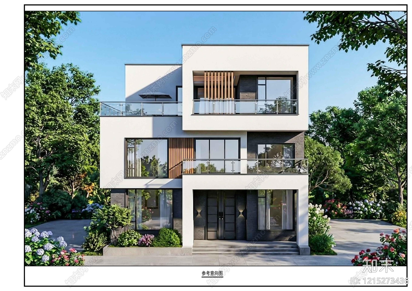 现代别墅建筑cad施工图下载【ID:1215273436】