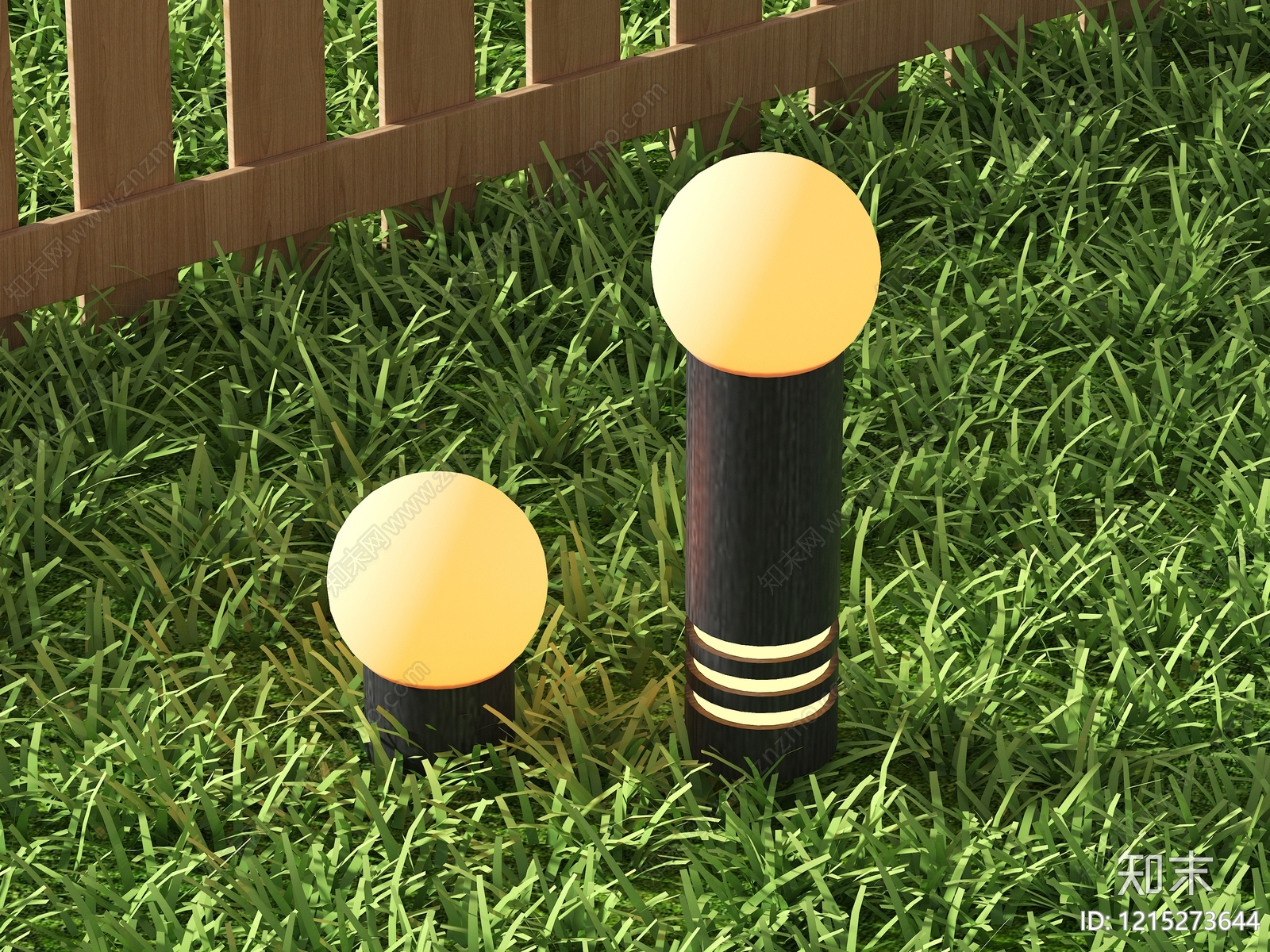 现代简约草坪灯SU模型下载【ID:1215273644】