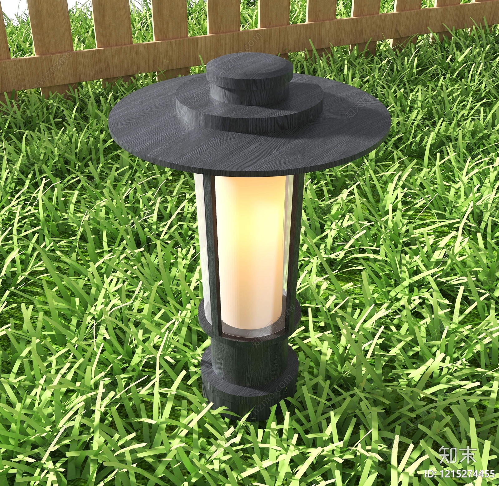 日式草坪SU模型下载【ID:1215274455】