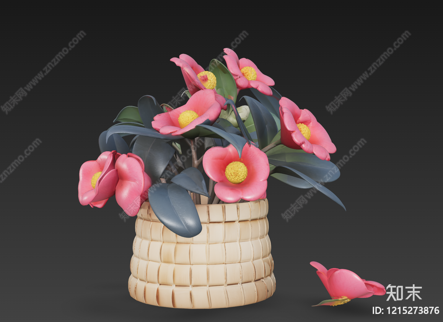 卡通写实风花艺3D模型下载【ID:1215273876】