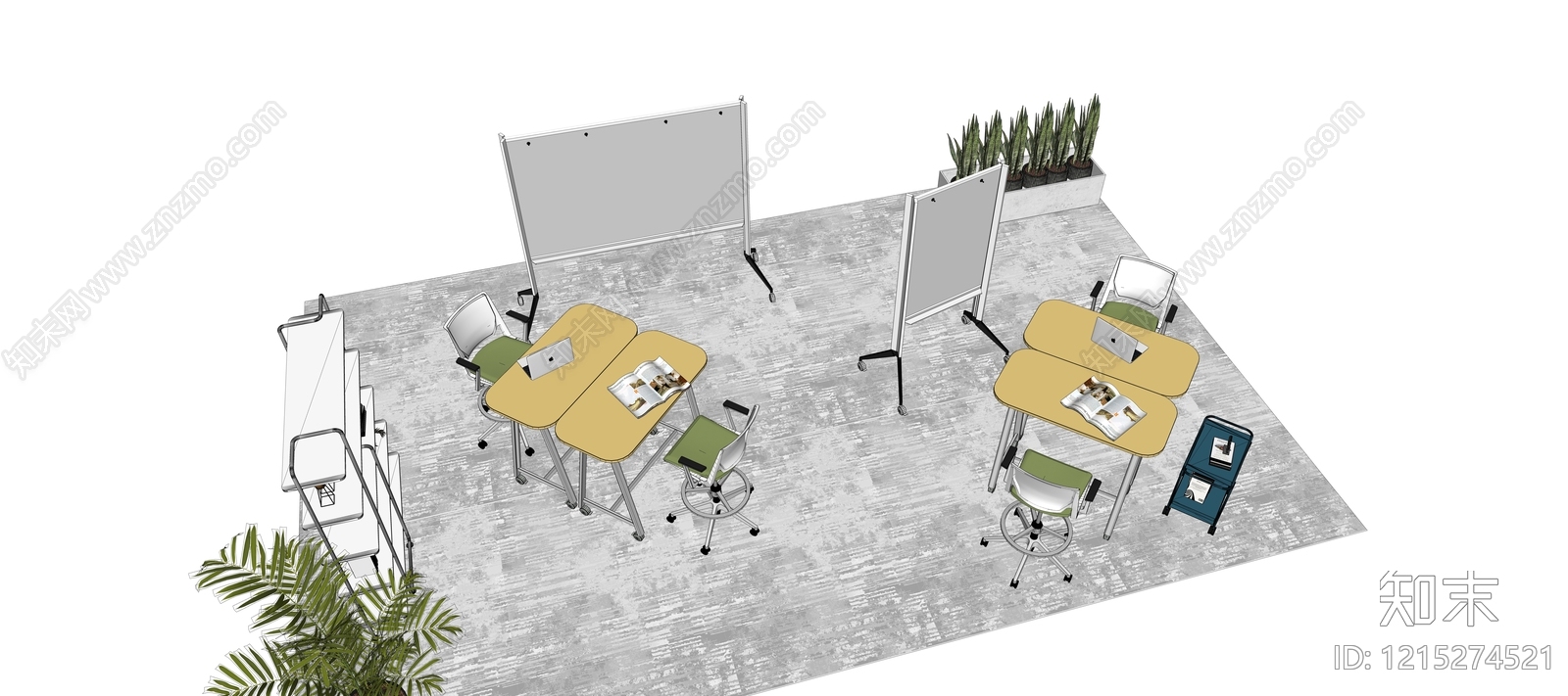 现代简约会议室SU模型下载【ID:1215274521】