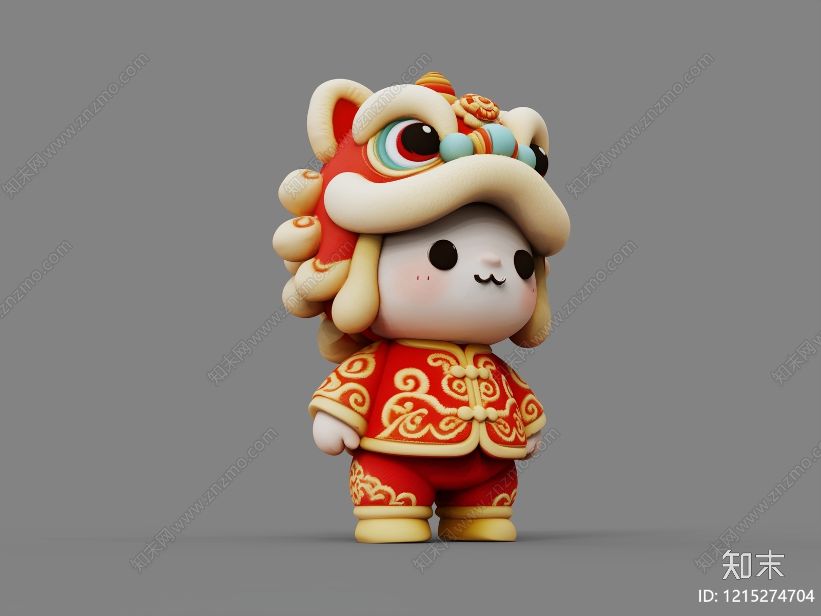 新中式虚拟人物3D模型下载【ID:1215274704】