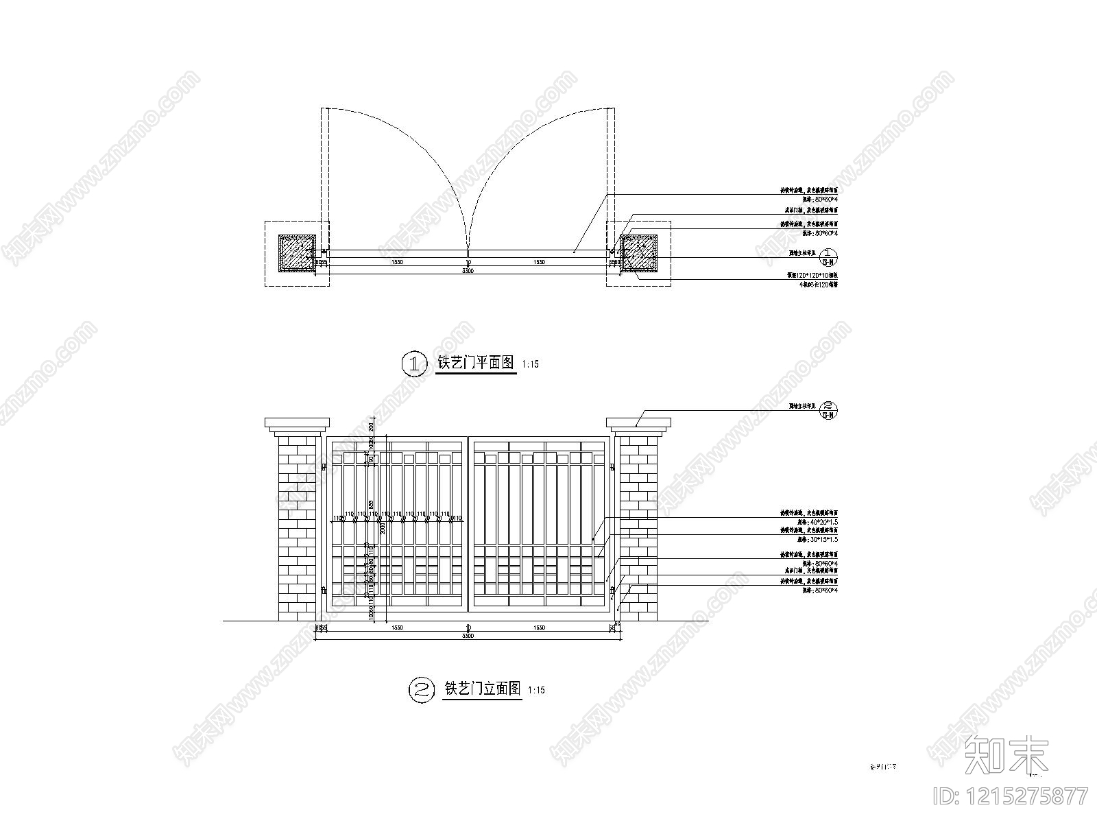 门节点施工图下载【ID:1215275877】