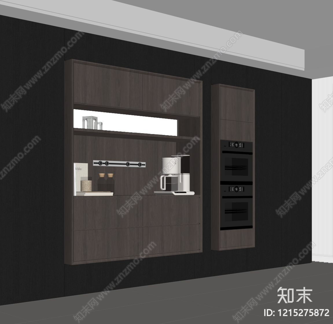极简餐边柜SU模型下载【ID:1215275872】