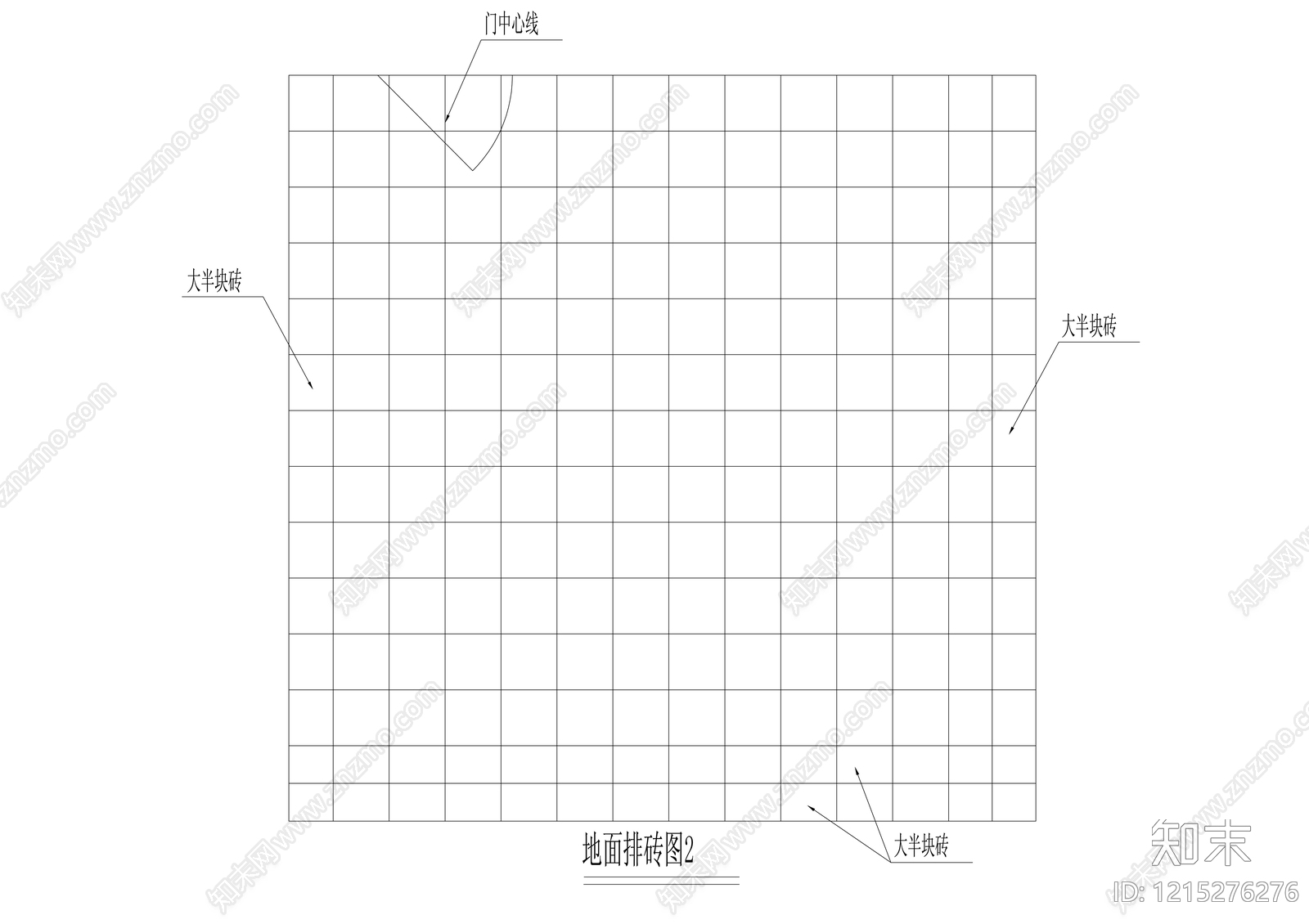 地面铺装图施工图下载【ID:1215276276】