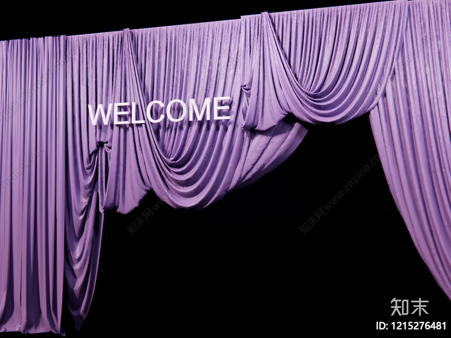 法式舞台幕布SU模型下载【ID:1215276481】