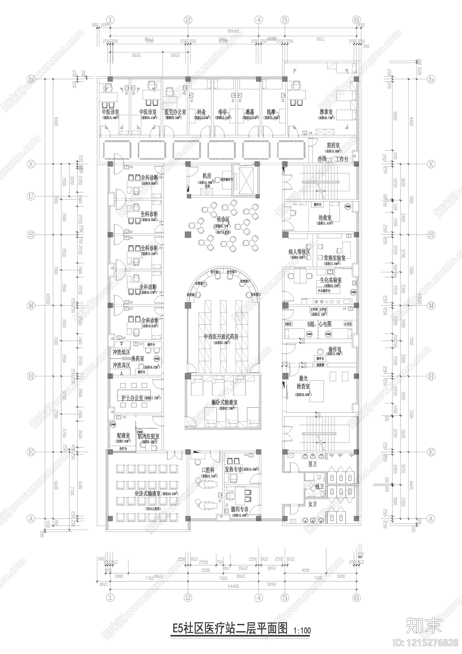 现代简约其他医疗空间施工图下载【ID:1215276828】