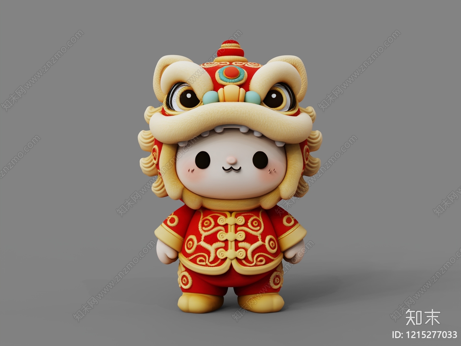 新中式虚拟人物3D模型下载【ID:1215277033】