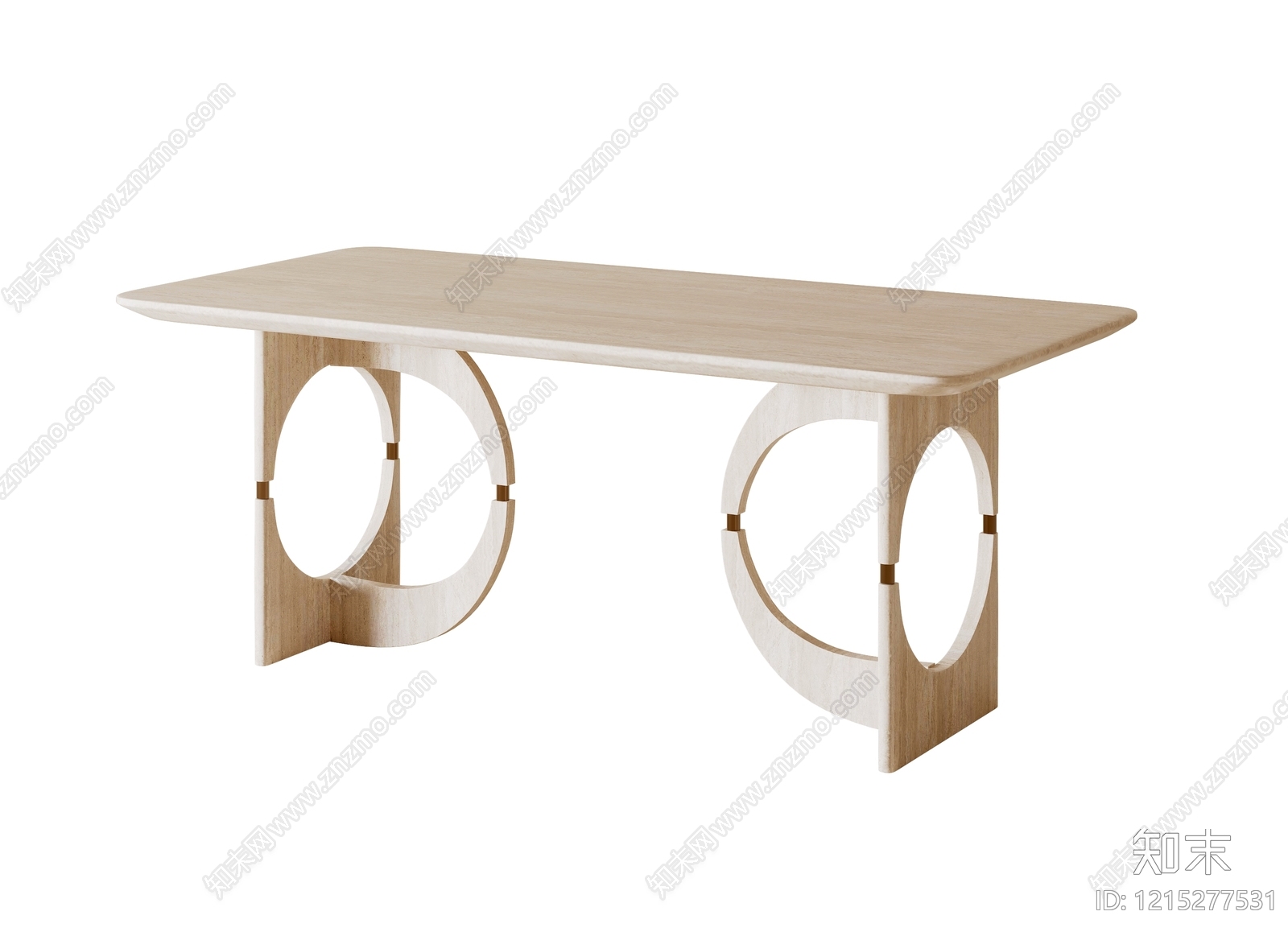 原木风餐桌3D模型下载【ID:1215277531】
