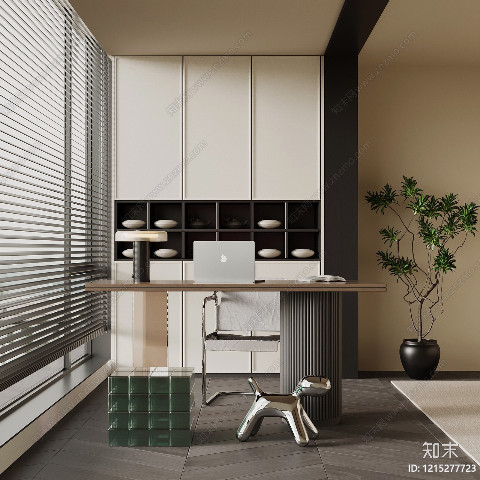 现代简约茶桌椅3D模型下载【ID:1215277723】