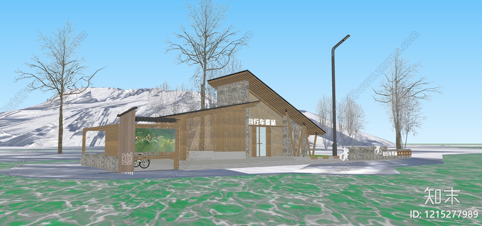 新中式小公建SU模型下载【ID:1215277989】
