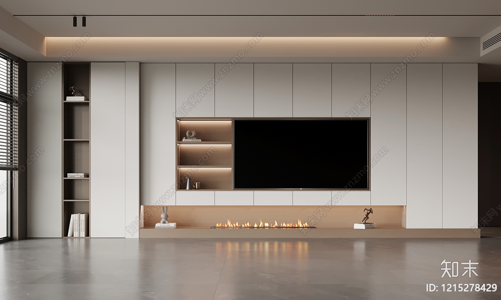 极简背景墙SU模型下载【ID:1215278429】