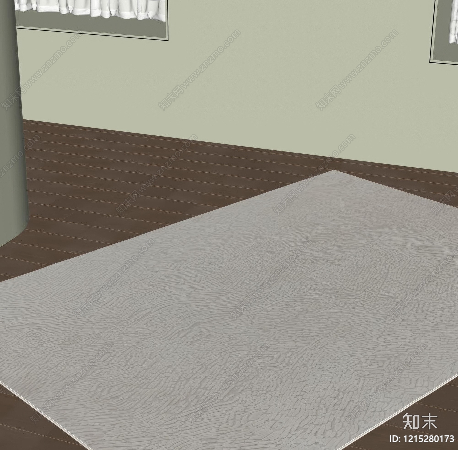 极简地毯SU模型下载【ID:1215280173】