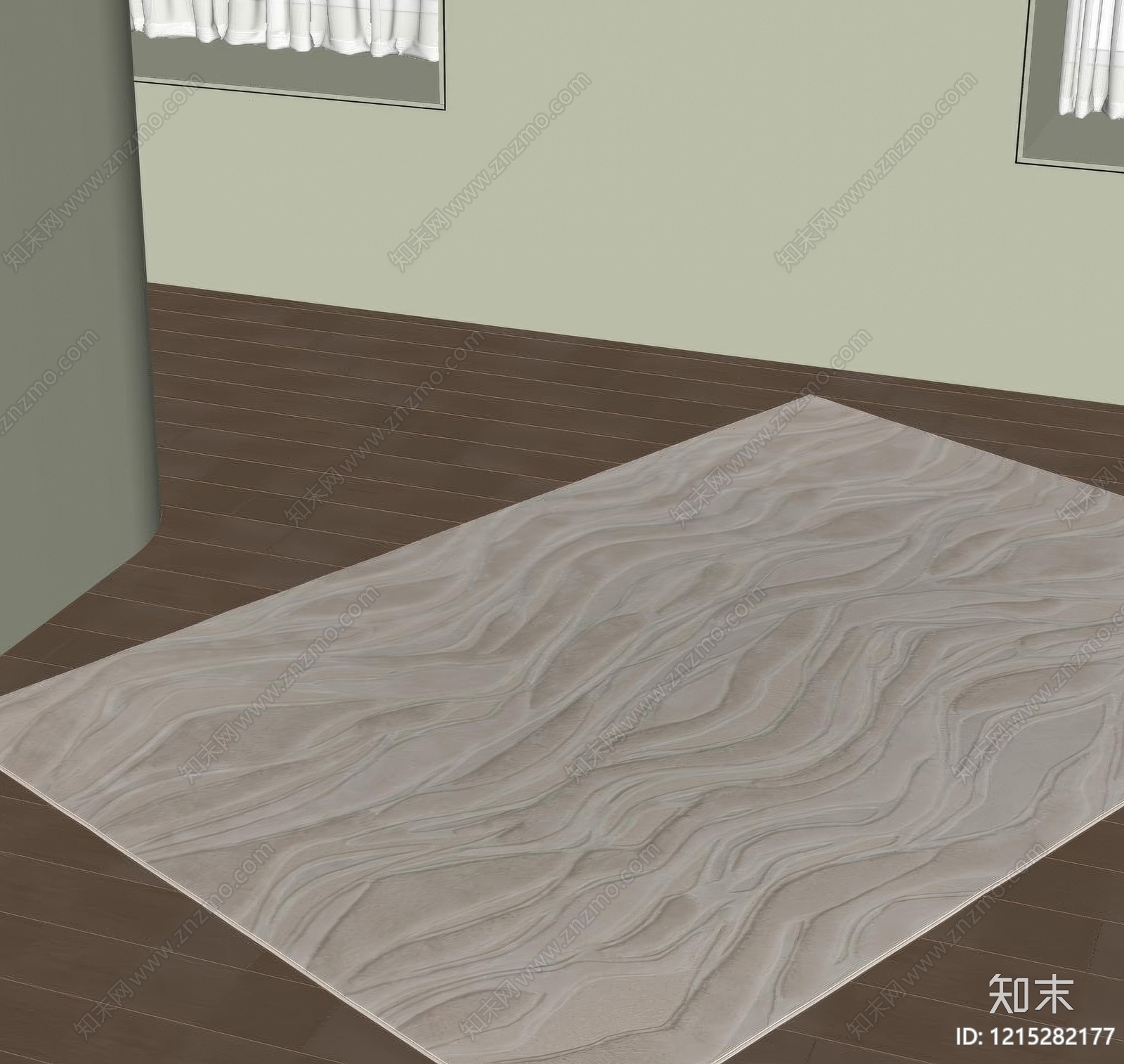 极简地毯SU模型下载【ID:1215282177】