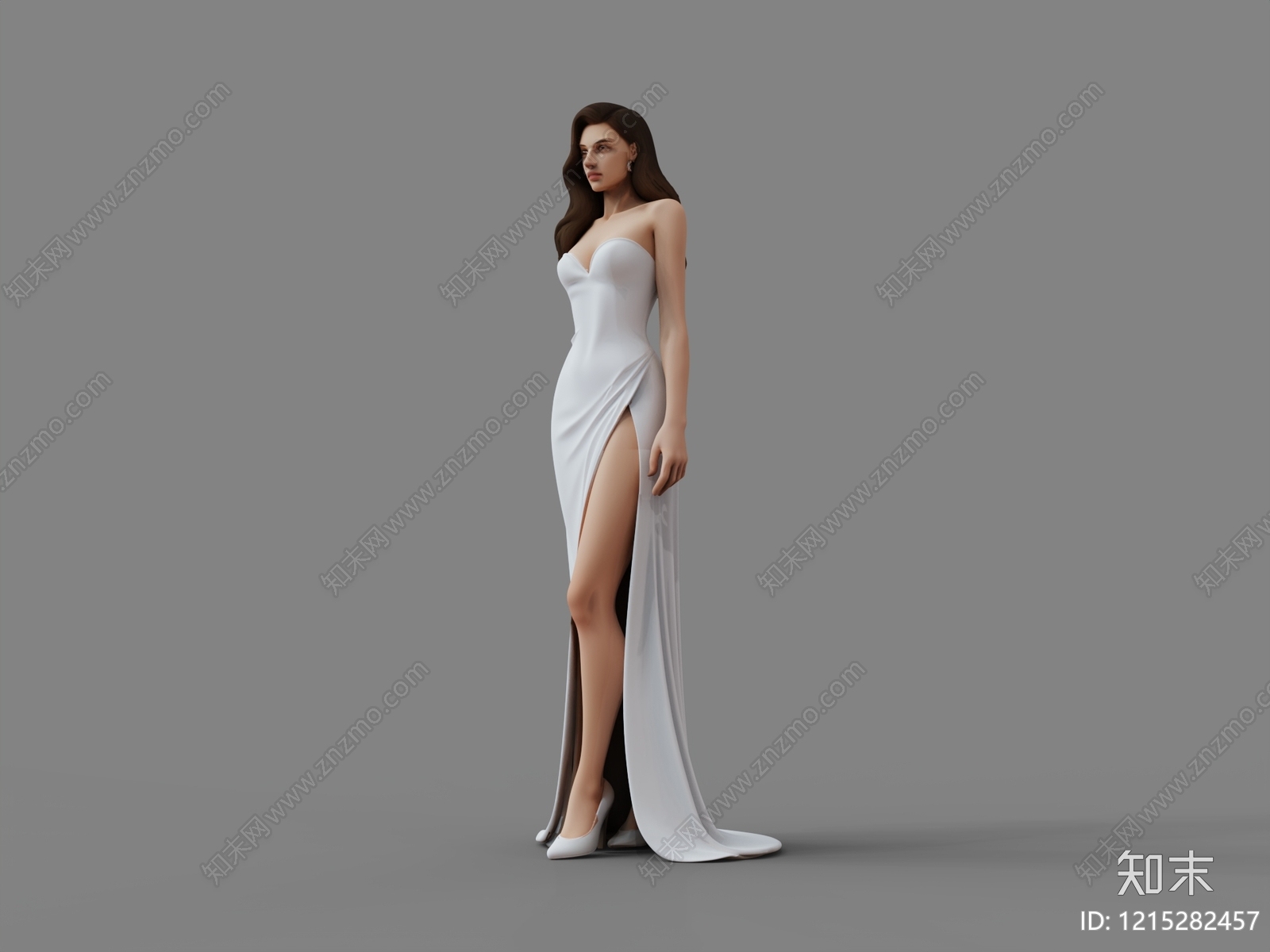 极简女人SU模型下载【ID:1215282457】