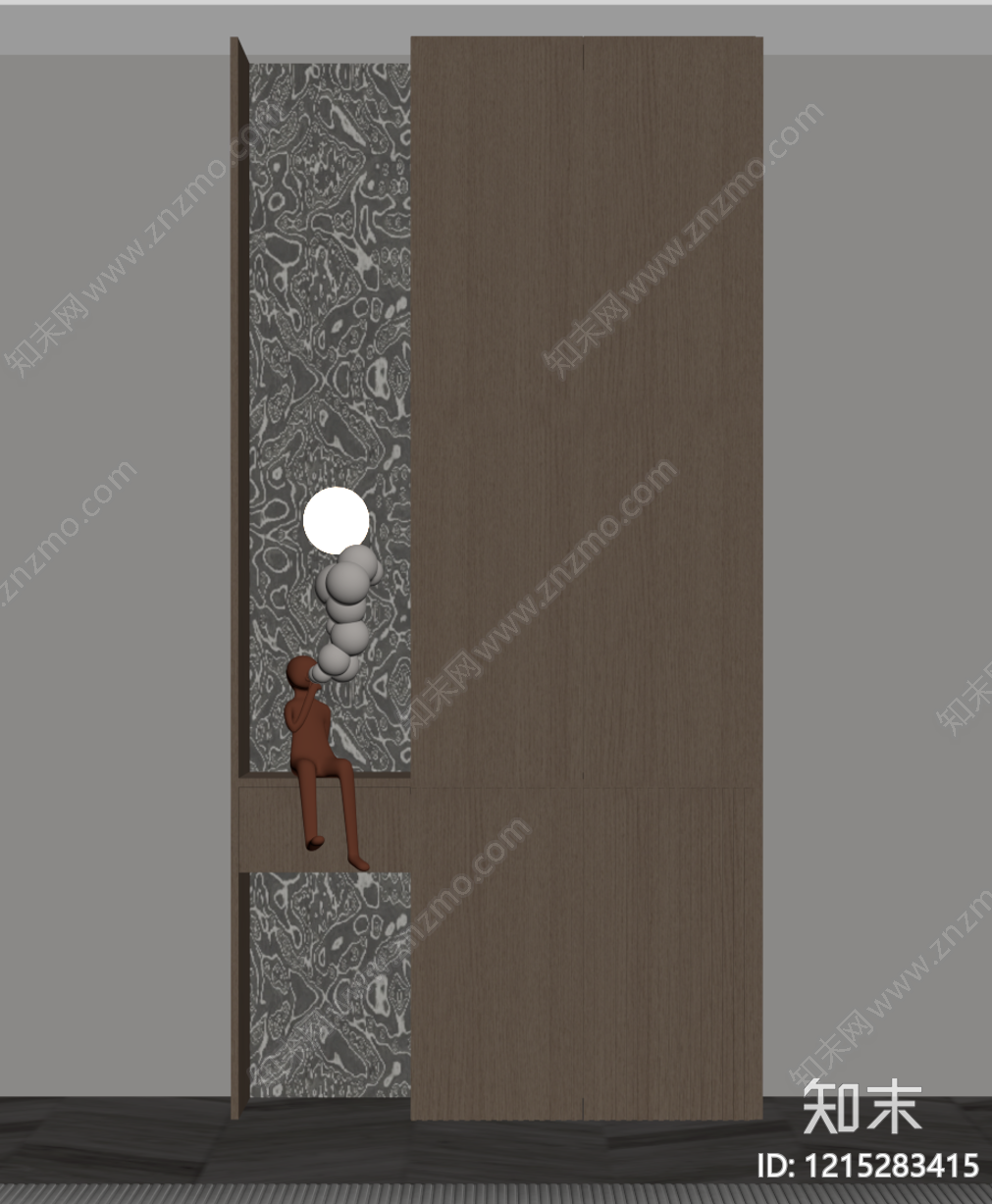 现代简约玄关SU模型下载【ID:1215283415】