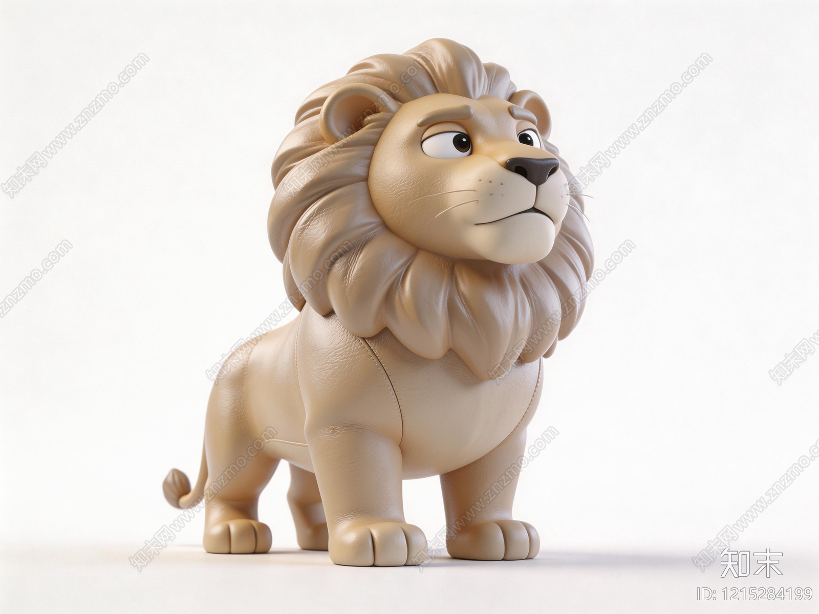 现代卡通拟物风格雕塑摆件3D模型下载【ID:1215284199】