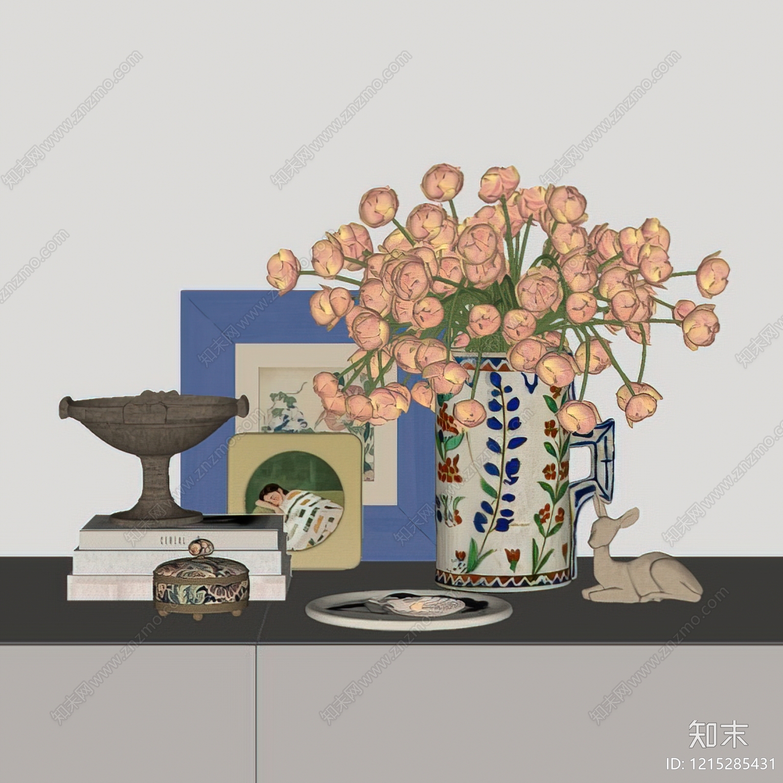 中古风摆件组合SU模型下载【ID:1215285431】