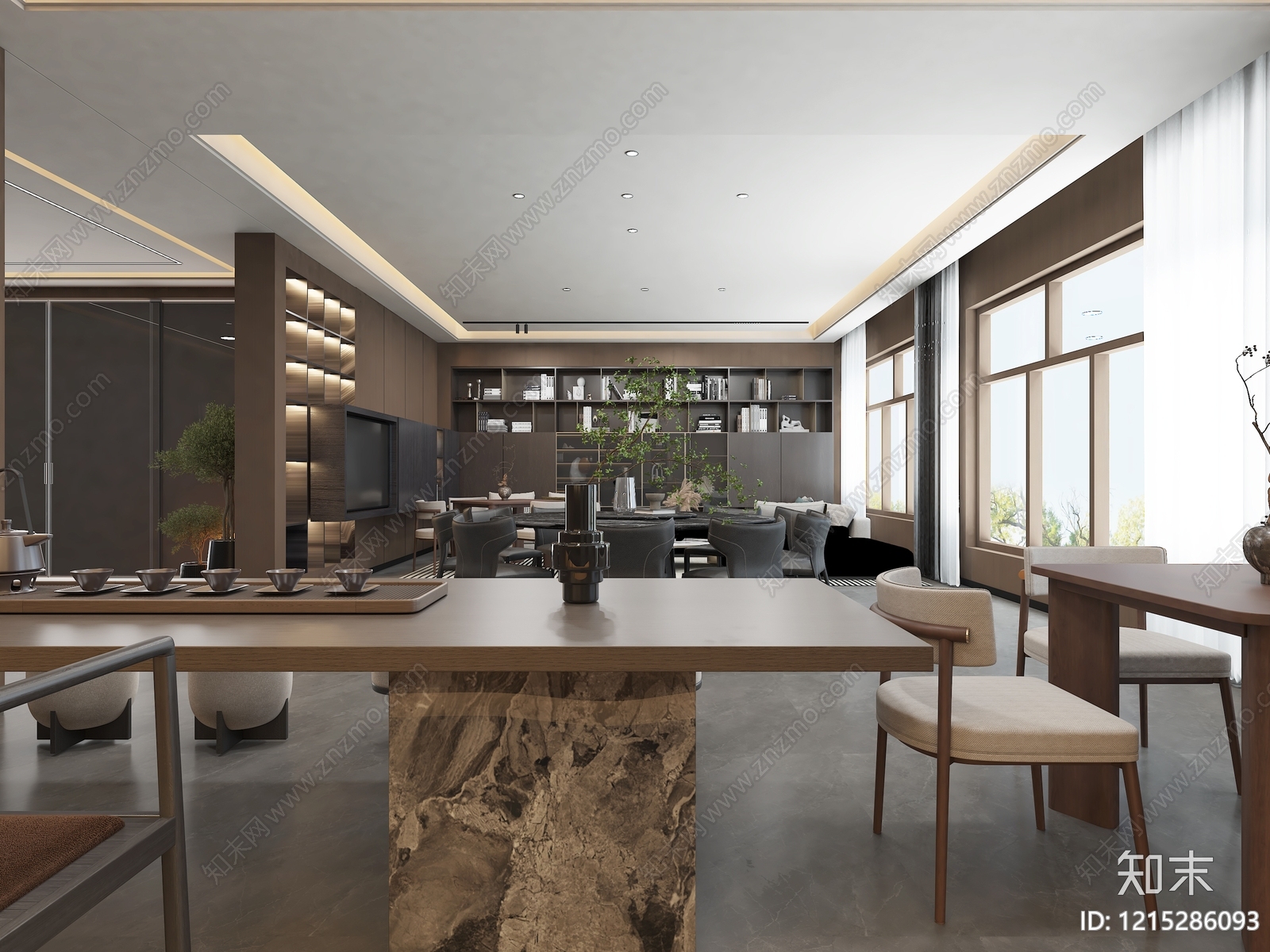 现代简约其他办公空间3D模型下载【ID:1215286093】