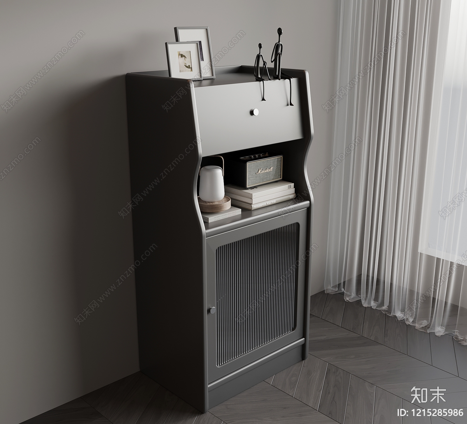 现代简约玄关柜SU模型下载【ID:1215285986】