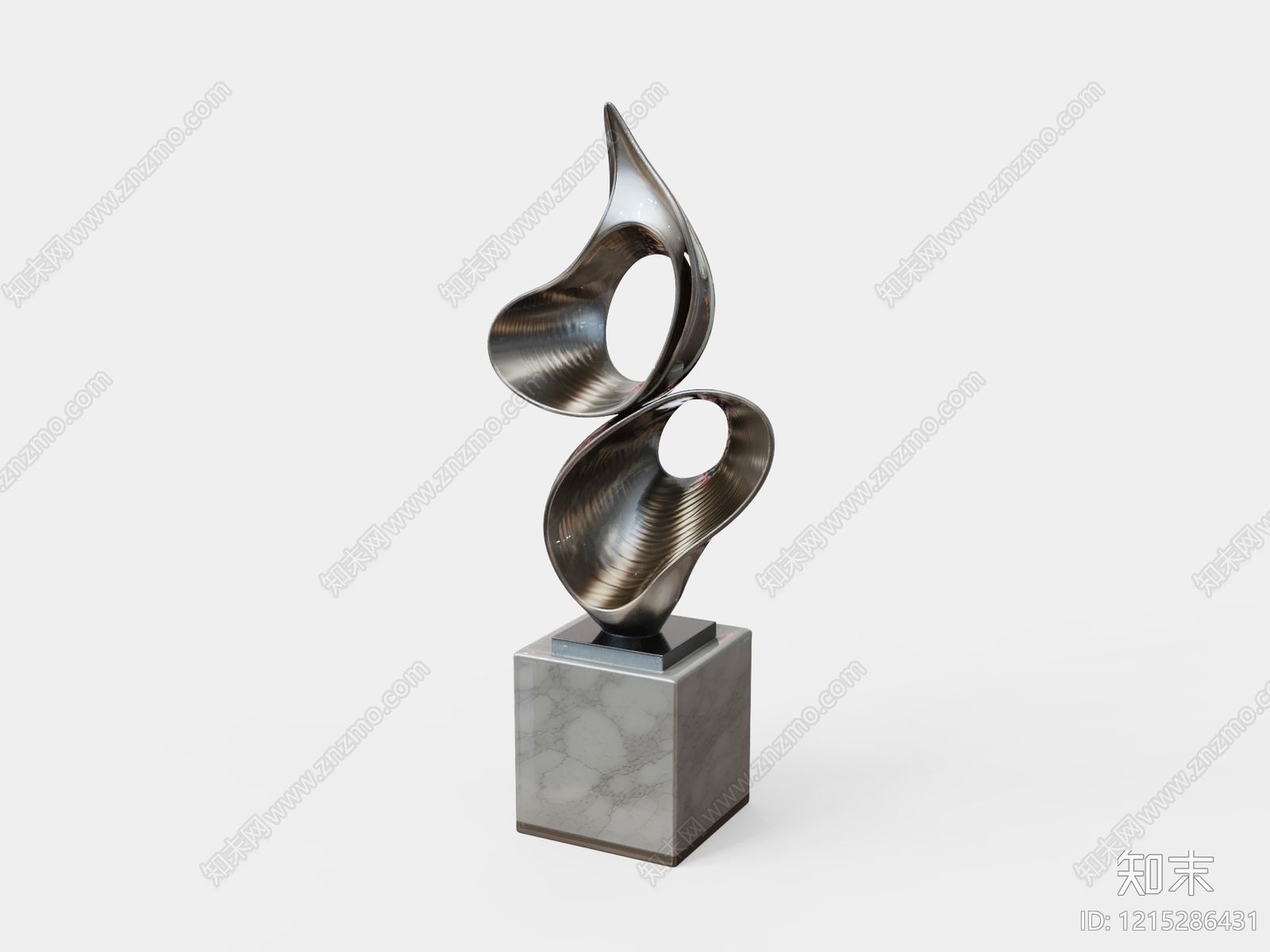 现代简约雕塑摆件3D模型下载【ID:1215286431】