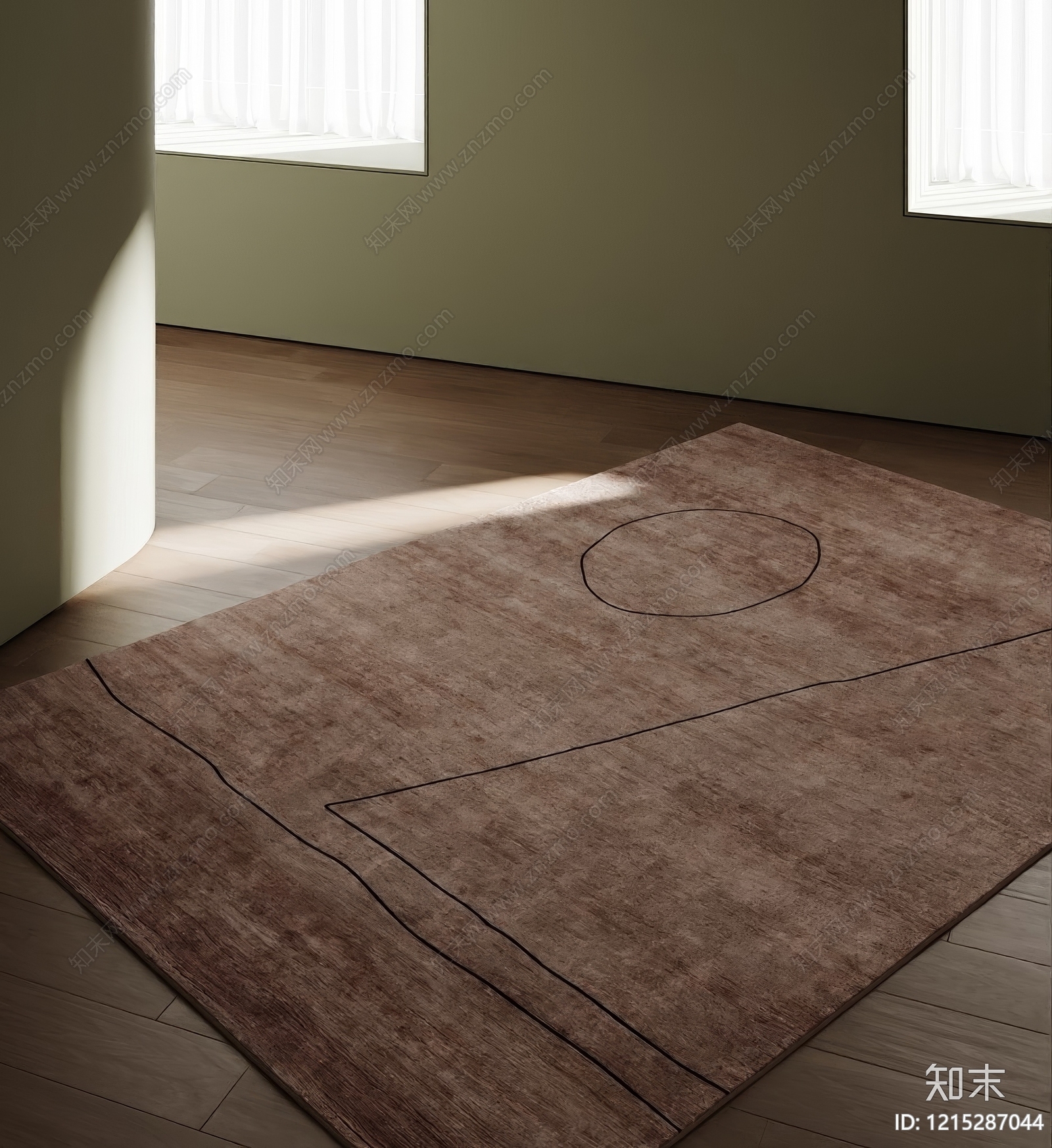 极简地毯SU模型下载【ID:1215287044】