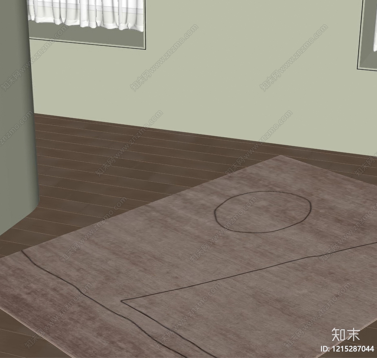 极简地毯SU模型下载【ID:1215287044】