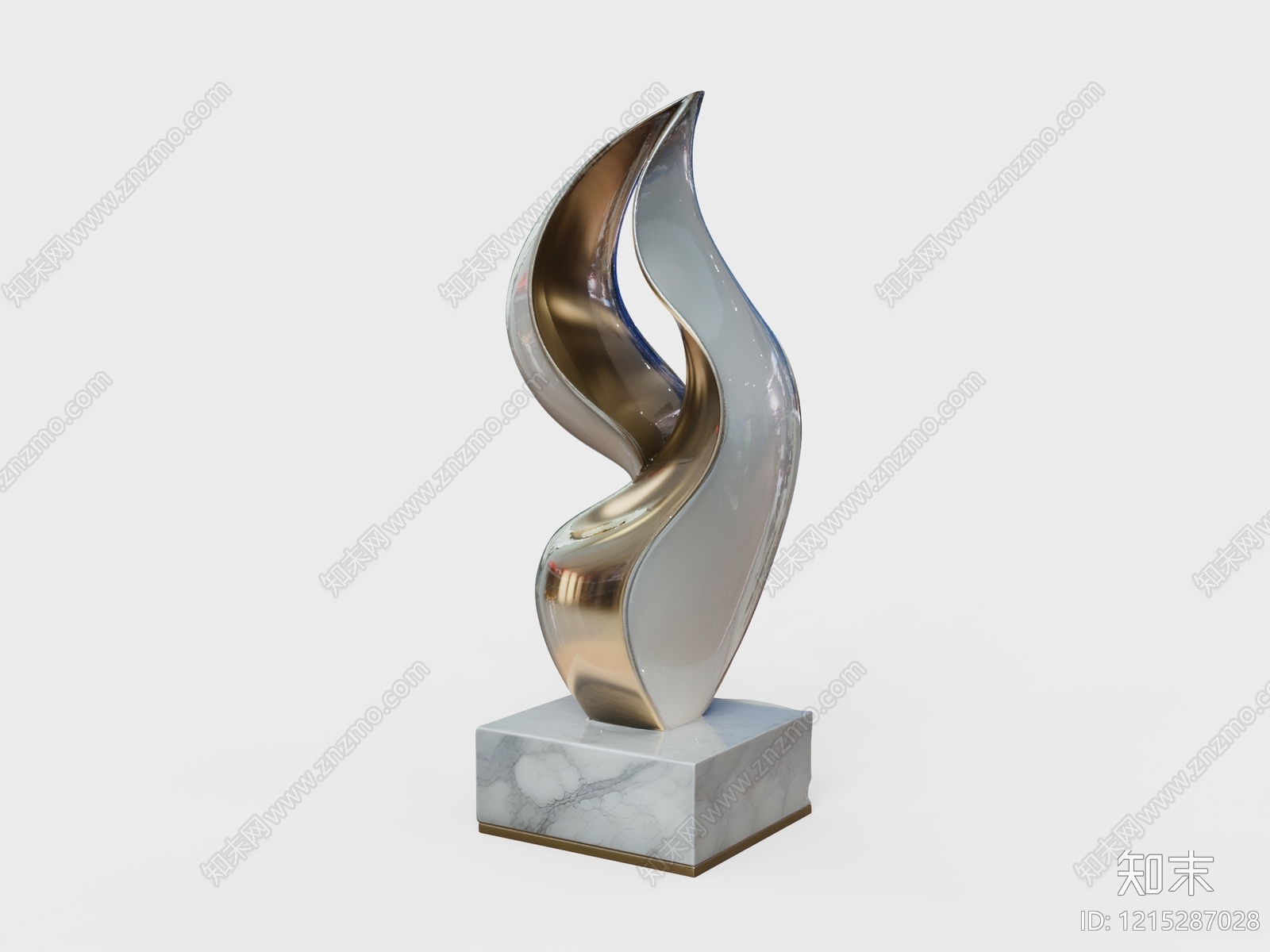 现代简约雕塑摆件3D模型下载【ID:1215287028】