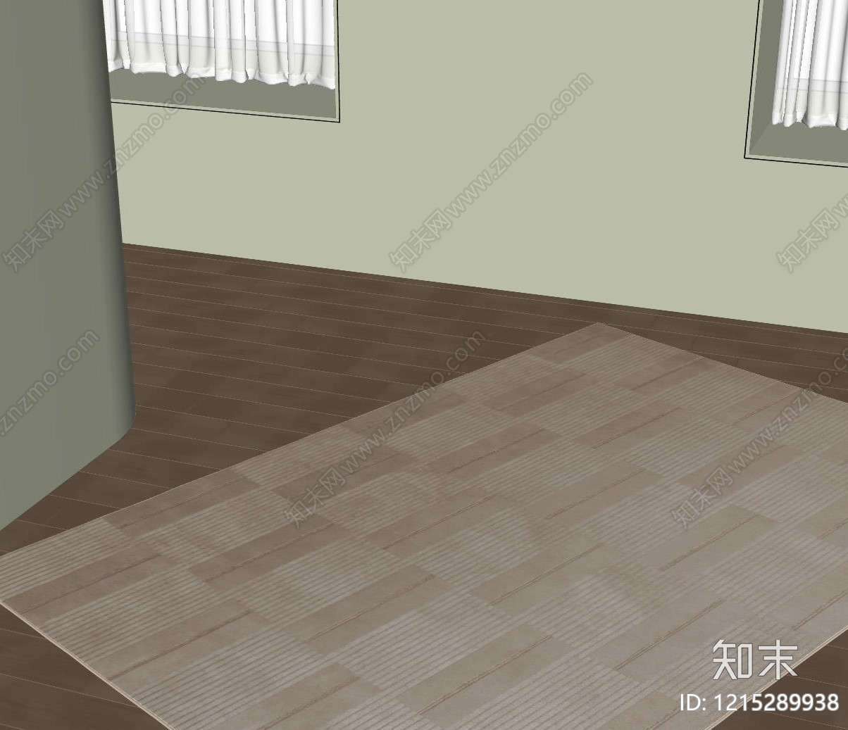 极简地毯SU模型下载【ID:1215289938】
