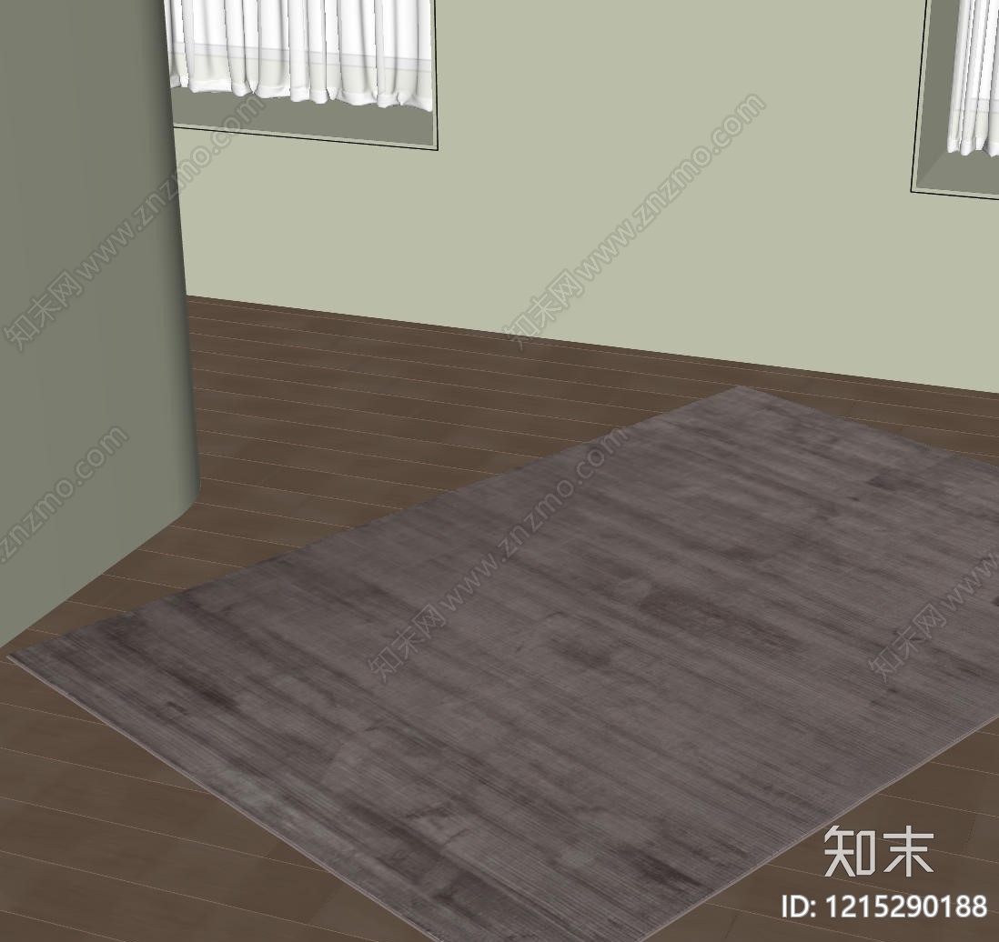 极简地毯SU模型下载【ID:1215290188】