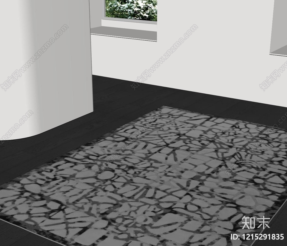 极简地毯SU模型下载【ID:1215291835】