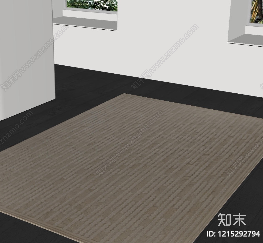 极简地毯SU模型下载【ID:1215292794】