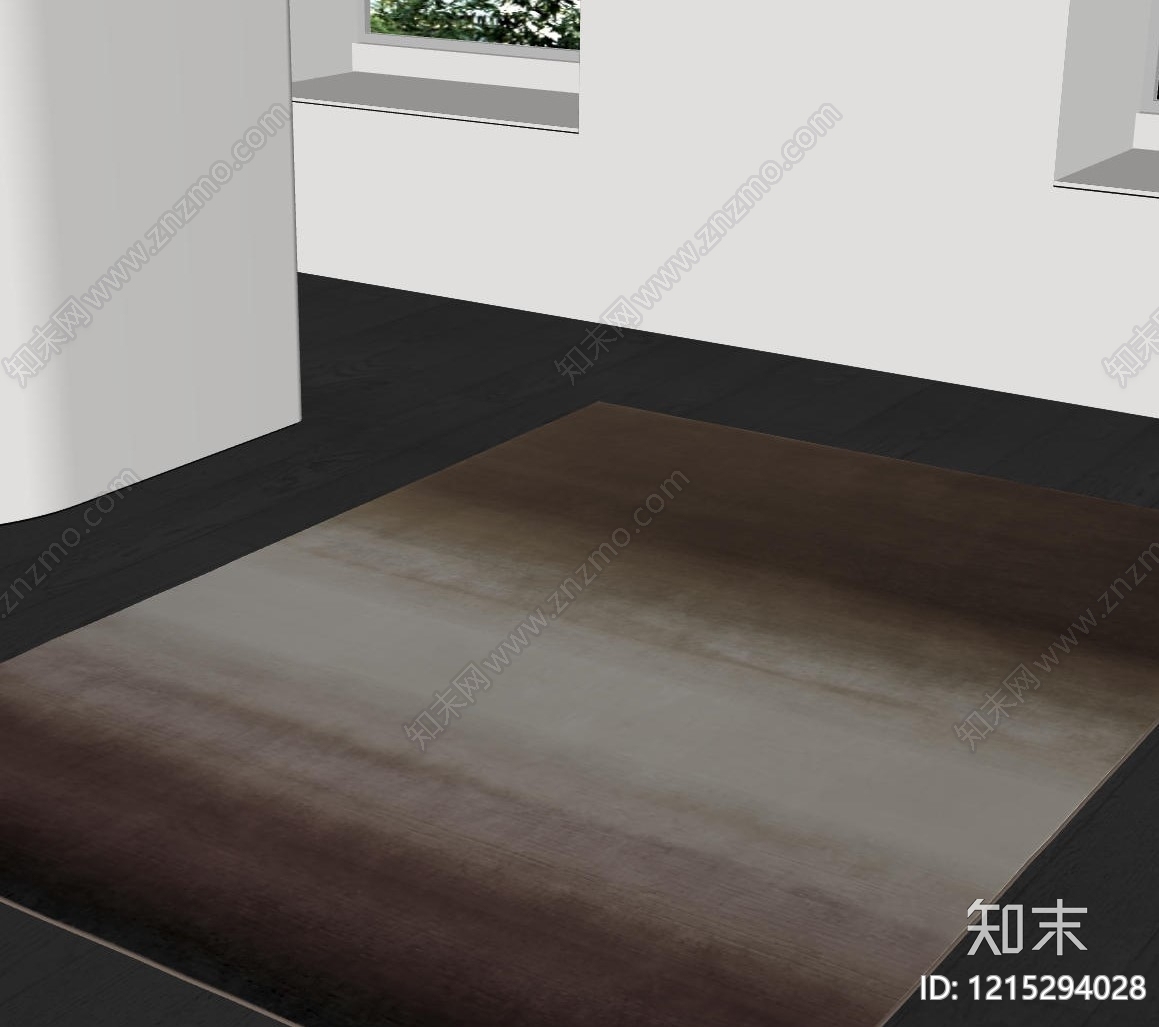 极简地毯SU模型下载【ID:1215294028】