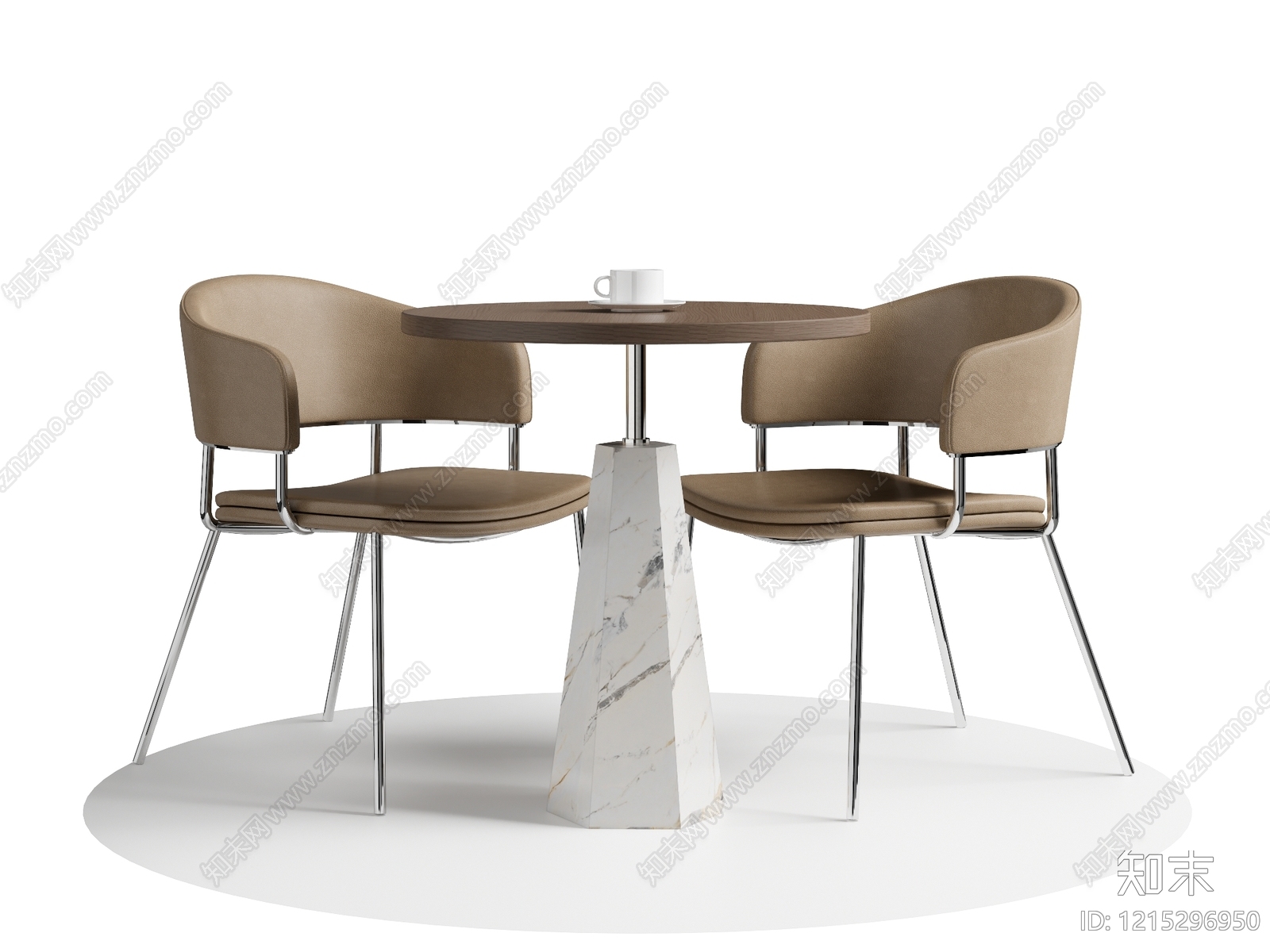 现代简约休闲桌椅SU模型下载【ID:1215296950】