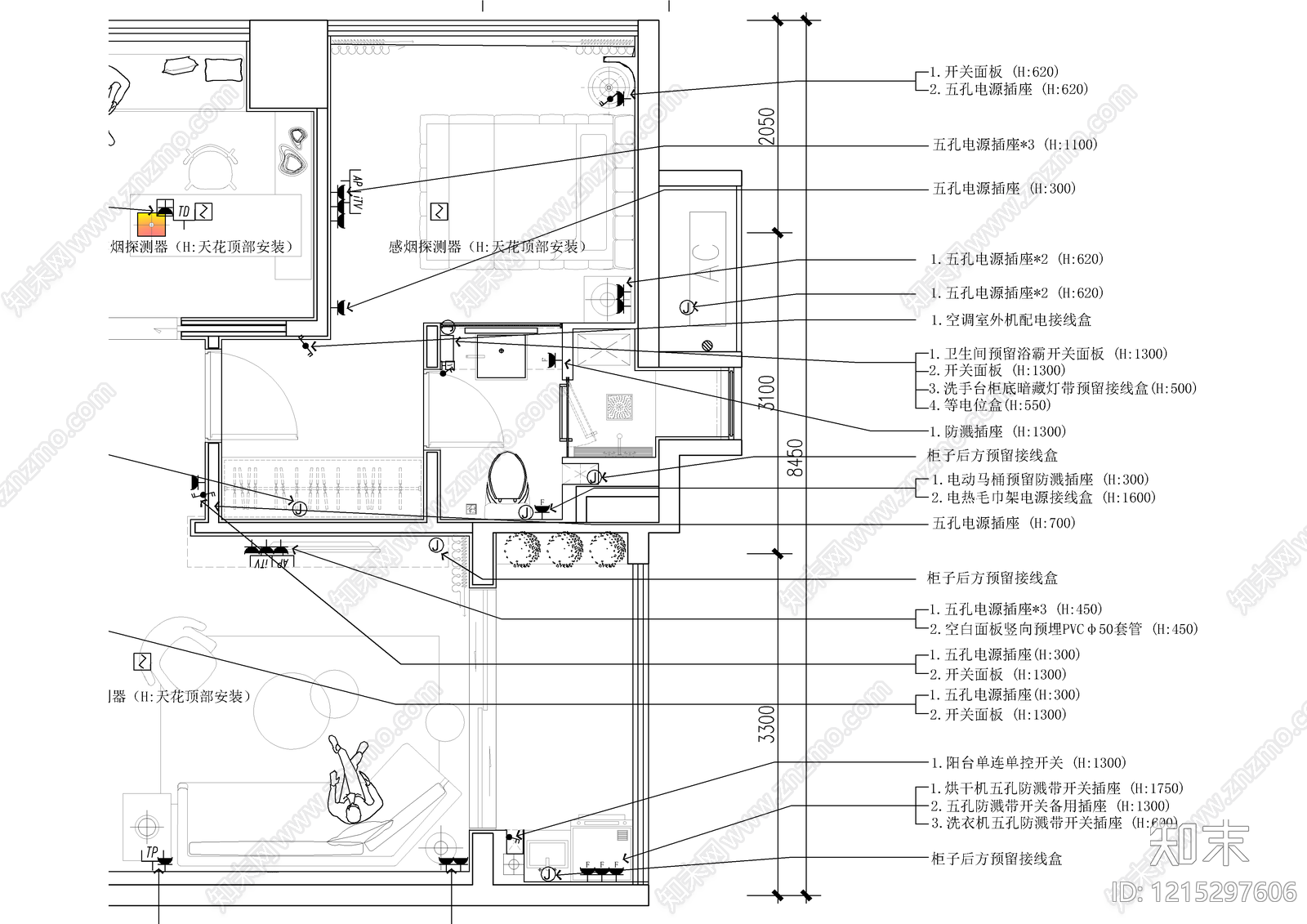 大平层cad施工图下载【ID:1215297606】